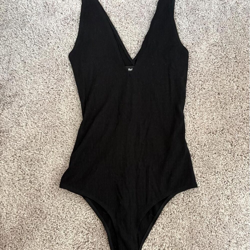 Reformation Women's Black Bodysuit